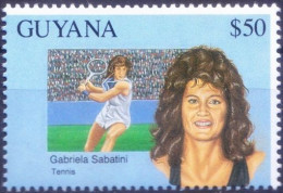 Guyana 1993 MNH, Gabriela Sabatini Tennis, Sports - Tennis