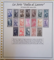 Album Specializzato Italia Al Lavoro Ruota 1/2/3° Tipo - Raccolta Fogli 22 Anelli Per Cartella Standard + Copertina - Sammlungen