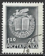 Poland 1951. Scott #516 (U) Congress Emblem - Used Stamps