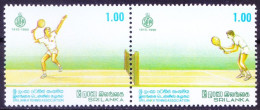 Sri Lanka 1990 MNH Se-tenant Pair, Tennis, Sports - Tennis