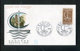 "ANDORRA (fr.)" 1966, Mi. 198 "CEPT" FDC (B1237) - FDC