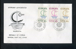 "ZYPERN" 1966, Mi. 270-272 "CEPT" FDC (B1238) - Covers & Documents