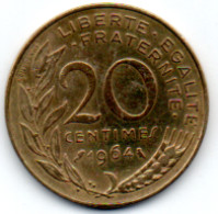 20 Centimes 1964 Serie Marianne - 20 Centimes