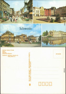 Schwerin Hermann-Matern-Straße, Markt, Bahnhof, Staatliches Museum 1988 - Schwerin