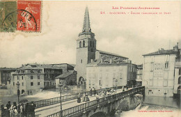 09* ST GIRONS Eglise  Pont   RL,0654 - Saint Girons