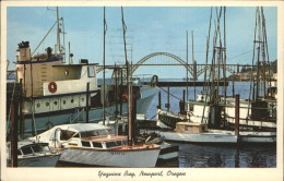 11491570 Newport_Oregon Fishing Fleet In Yaquina Bay Harbor Bridge - Andere & Zonder Classificatie