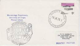 Ross Dependency Microbiology Dept University Of Chicago Medical School Ca Scott Base 19 JA 1975 (RT202) - Storia Postale