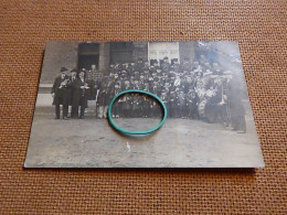 BC29-18 Carte Photo Chapelle Lez Herlaimont  Piéton - Les Flaminds Du Peuple De Pieton 1926 - Café Groupe Folklorique - Chapelle-lez-Herlaimont