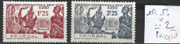 SENEGAL FRANCAIS 153-54 * Côte 2 € - Unused Stamps