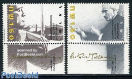 Israel 1986 Philharmonic Orchestra 2v, Mint NH, Performance Art - Music - Unused Stamps (with Tabs)