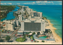 °°° 30898 - USA - FL - MIAMI BEACH - FABULOUS HOTEL ROW - 1981 With Stamps °°° - Miami Beach