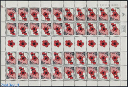 Israel 1992 Flower Definitives M/s With 40 Stamps, Mint NH, Nature - Flowers & Plants - Unused Stamps (with Tabs)