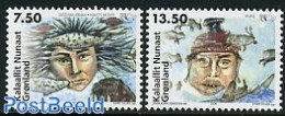 Greenland 2006 Norden, Mythology 2v, Mint NH, History - Nature - Transport - Europa Hang-on Issues - Animals (others &.. - Neufs