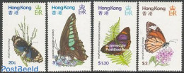 Hong Kong 1979 Butterflies 4v, Mint NH, Nature - Butterflies - Unused Stamps