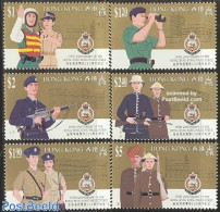 Hong Kong 1994 Police 6v, Mint NH, Various - Police - Unused Stamps