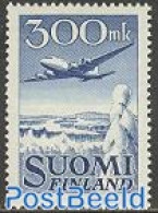 Finland 1950 Airmail Definitive 1v, Mint NH, Transport - Aircraft & Aviation - Unused Stamps