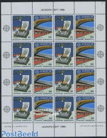 Greece 1988 Europa M/s (with 8 Sets), Mint NH, History - Science - Transport - Europa (cept) - Telecommunication - Rai.. - Ungebraucht