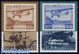 Japan 1995 Stamp History 2v, Mint NH, Transport - Post - Stamps On Stamps - Aircraft & Aviation - Ungebraucht