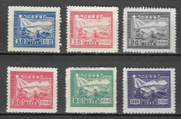 Chine Orientale** 1949- Type B.- Avec Date 1949 Au Centre - 6 Valeurs YT N°16B/18B/21B/22B/23B/64**.Émis Neuf Sans Gomme - Western-China 1949-50