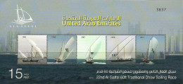 United Arab Emirates 2012 UAE, The 22nd Al Gaffal Dhow Sailing Race Stamps Sheet MNH + FREE GIFT - Voile