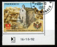 MONACO    -  1992 .   Y&T N° 1841 Oblitéré .  Marquisat Des Baux-de-Provence - Oblitérés