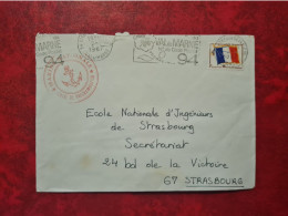 LETTRE FRANCHISE MILITAIRE VITRY SUR SEINE MARINE NATIONALE 1967 - Autres & Non Classés