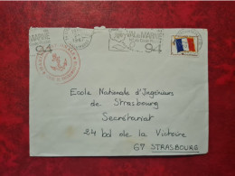 LETTRE FRANCHISE MILITAIRE VITRY SUR SEINE MARINE NATIONALE 1967 - Otros & Sin Clasificación