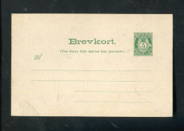 NORWEGEN" 1902, Postkarte Mi. P 49 ** (L1247) - Interi Postali