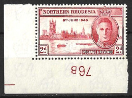 NORTHERN RHODESIA....KING GEORGE VI...(1936-52.)..OMNIBUS...VICTORY....2d....CLY 76B.........MNH.. - Northern Rhodesia (...-1963)