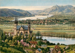 72989527 Remagen Apollinariskirche Blick Auf Unkel Rhein Und Siebengebirge Remag - Remagen