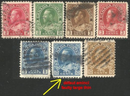 970 Canada 1911 King George V Admiral 2c To 10c (57) - Andere & Zonder Classificatie