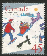 Canada Luge Sled Sleigh Oiseaux Birds Vogeln Mint No Gum (4-005a) - Usati