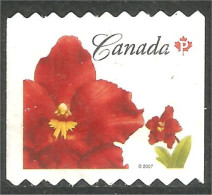 Canada Island Red Flower Coil Roulette Mint No Gum (421) - Used Stamps
