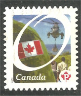 Canada Hélicoptère Helicopter Elicottero Drapeau Flag Mint No Gum (389) - Usati