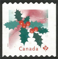 Canada Christmas Noel Houx Holly Weihnachten Mint No Gum (67) - Gebruikt
