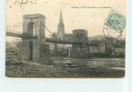 LANGON Le Pont Suspendu   TT 1485 - Langon