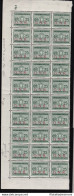 1944 Repubblica Sociale Italiana, Segnatasse N° 50 25c. Verde MNH/** BLOCCO DI 30 CON NUMERO DI TAVOLA E VARIETA' - Autres & Non Classés