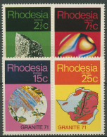 Rhodesien 1971 Geologischer Kongress Mineralien Gestein 114/17 Postfrisch - Rhodésie (1964-1980)