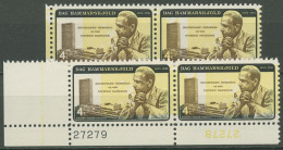 USA 1962 Dag Hammarskjöld 833 II Typenpaare B/a Und C/a Pl.-Nr. Postfrisch - Nuevos