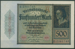 Dt. Reich 500 Mark 1922, Ro 70 Leicht Gebraucht (K870) - 500 Mark