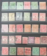 Australia And New South Wales 31 Stamps To Study Issues Kangaroos And King George V Used - Used Stamps