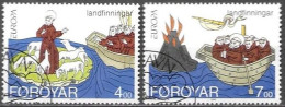 Faroer Faroe Foroyar Färoer 1994 Europa Cept Michel 260-61 I Used Obliteré Gestempelt Oo Cancelled - 1994