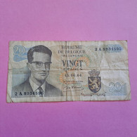 Billet Usagé De 20 Francs Trésorerie Du 15-06-1964 (état) - 20 Francos