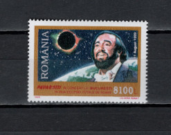 Romania 1999 Space, Total Eclipse, Luciano Pavarotti Stamp MNH - Europe