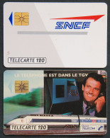 Télécartes SNCF 1992 Téléphone Dans Le TGV 120U Albertville 1992 Progrès Partagé France Telecom - Unclassified