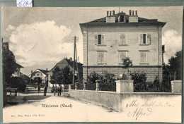 Mézières (Vaud) Rue Centrale Avec Hommes Et Femmes Vers 1902 (16'841) - Mézières