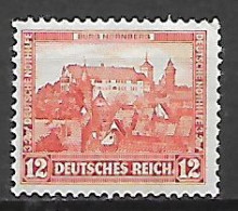 GERMANIA REICH REPUBBLICA DI WEIMAR  1932 BENEFICENZA CASTELLI UNIF. 464  MNH   XF - Ungebraucht