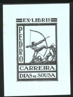 Exlibris Pedro Carreira Dias De Sousa, Bogenschütze  - Ex-libris