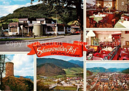 73796355 Hausach Restaurant Cafe Schwarzwaelder Hof Gastraeume Panorama Burgturm - Hausach