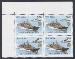 Inde India 1998 MNH INS Delhi, Ship, Ships, Navy, Warship, Block - Ungebraucht